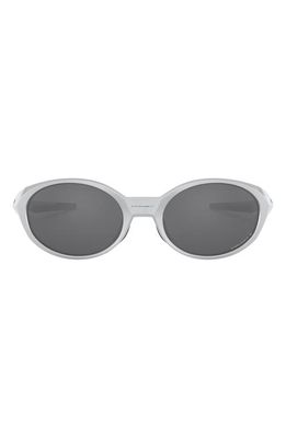 Oakley Prizm Eye Jacket Redux 58mm Polarized Oval Sunglasses in Silver