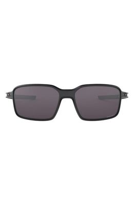Oakley Prizm&trade; Siphon 64mm Oversize Rectangular Sunglasses in Black