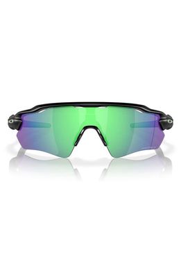 Oakley Radar EV Path Prizm Polarized Wrap Shield Sunglasses in Black Green
