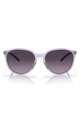 Oakley Sielo 57mm Gradient Round Sunglasses in Grey Gradient