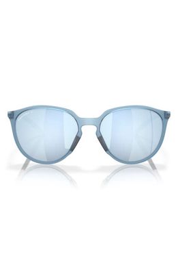 Oakley Sielo 57mm Polarized Round Sunglasses in Dark Grey