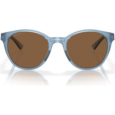 Oakley Spindrift 52mm Prizm Round Sunglasses in Blue/Bronze