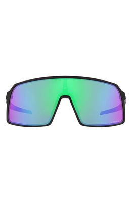 Oakley Sutro 137mm Prizm™ Wrap Shield Sunglasses in Matte Black