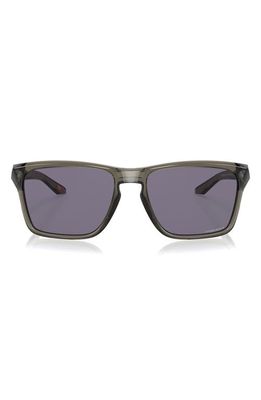 Oakley Sylas 57mm Prizm Rectangular Sunglasses in Grey Smoke