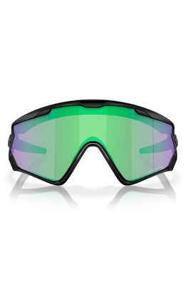 Oakley Wind Jacket 2.0 Shield Sunglasses in Black Green