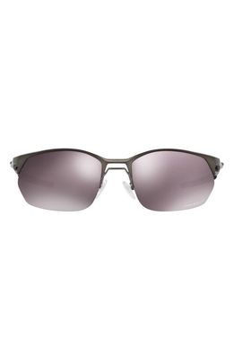 Oakley Wire Tap 2.0 60mm Prizm Polarized Rectangular Sunglasses in Pewter