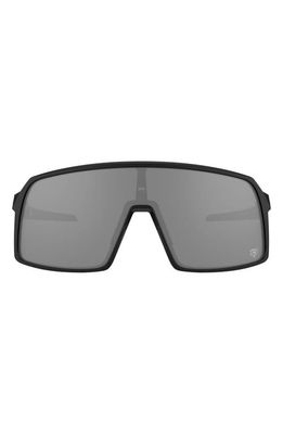 Oakley x Chicago Bear Sutro 137mm Mirrored Shield Sunglasses in Black