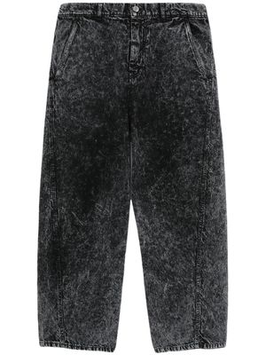 OAMC acid-wash straight-leg jeans - Black