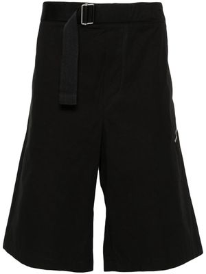 OAMC belted cotton bermuda shorts - Black