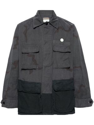 OAMC camouflage-print ripstop shirt jacket - Black