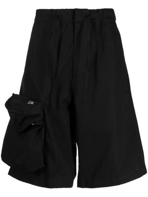 OAMC cargo-style cotton shorts - Black