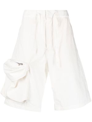 OAMC cargo-style cotton shorts - White