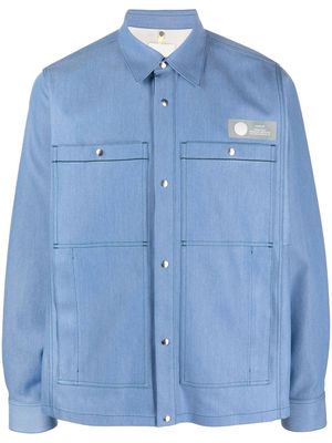 OAMC cotton logo-patch jacket - Blue