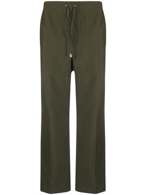 OAMC cropped drawstring-waist trousers - Green