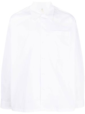 OAMC Cuban-collar long-sleeve shirt - White