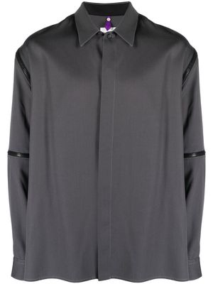 OAMC detachable-sleeves wool shirt - Grey