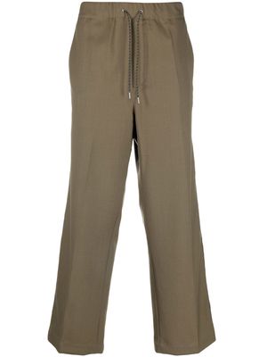 OAMC drawstring-fastening cotton trousers - Green