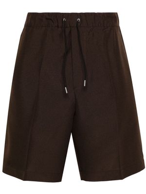 OAMC drawstring-waist crepe shorts - Brown