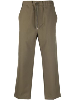 OAMC drawstring-waist cropped pants - Green
