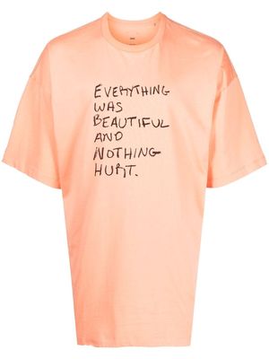 OAMC Everything Was Beautiful T-shirt - Orange