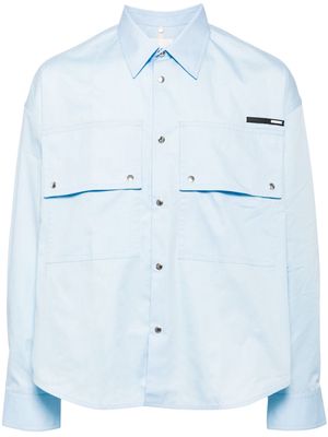 OAMC flap-pocket poplin shirt - Blue