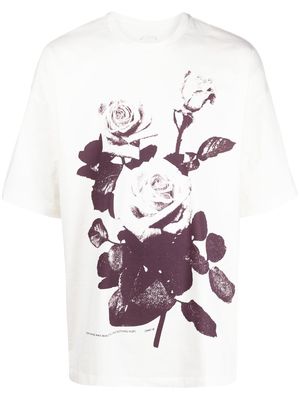 OAMC floral crew-neck T-shirt - White