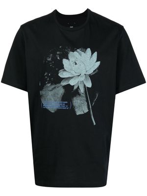 OAMC floral-print short-sleeved T-shirt - Black