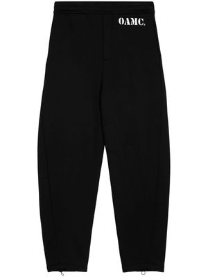 OAMC Geo organic cotton track pants - Black