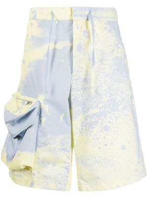 OAMC gradient-effect cotton track shorts - Blue
