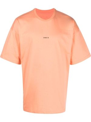 OAMC graphic-patch cotton T-shirt - Orange