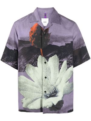 OAMC graphic-print short-sleeve shirt - Purple