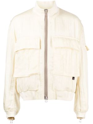 OAMC high-neck bomber jacket - White