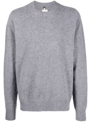OAMC intarsia-knit logo wool=blend jumper - Grey