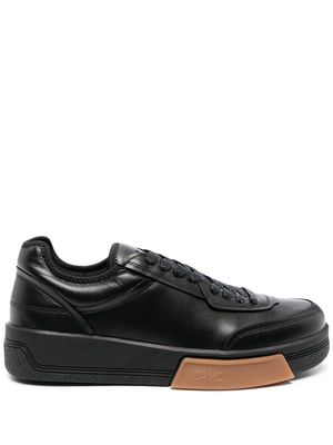 OAMC leather low-top trainers - Black