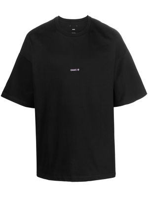 OAMC logo-embroidered cotton T-shirt - Black