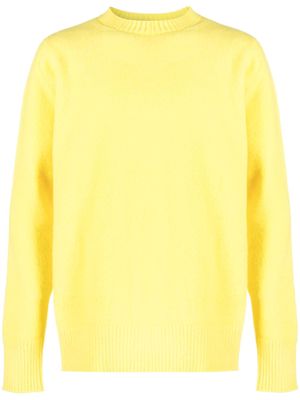 OAMC logo intarsia-knit wool jumper - Yellow