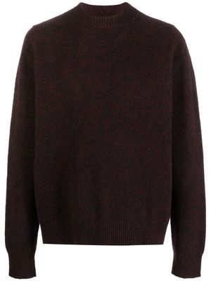 OAMC logo-intarsia wool jumper - Red