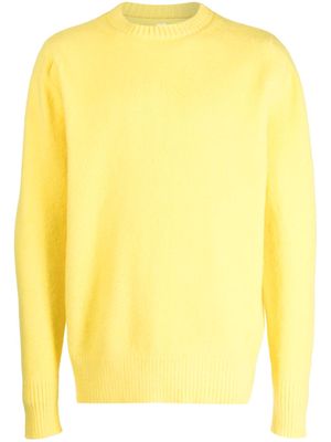 OAMC logo-intarsia wool jumper - Yellow