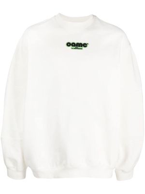 OAMC logo-patch cotton sweatshirt - White