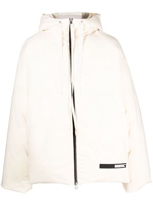 OAMC logo-patch hooded jacket - Neutrals