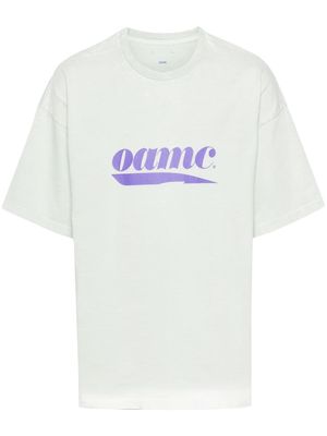 OAMC logo-print organic cotton T-shirt - Green