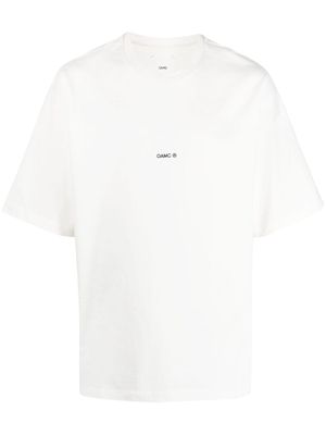 OAMC logo-print organic cotton T-shirt - White