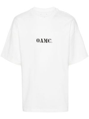 OAMC logo-print organic T-shirt - White