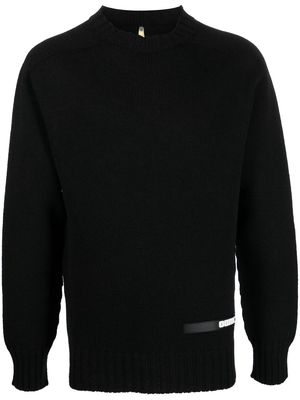 OAMC Nuptse logo-patch jumper - Black