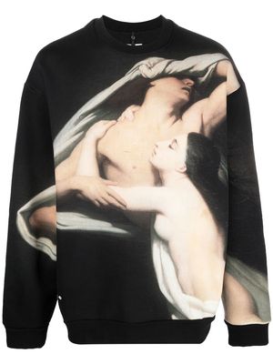 OAMC Ombres graphic-print sweatshirt - Black