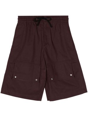 OAMC organic cotton drawstring shorts - Red