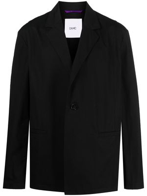OAMC oversize cotton single-breasted blazer - Black