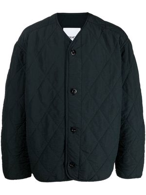 OAMC padded collarless jacket - Black