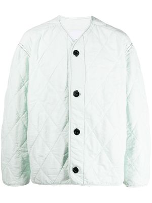 OAMC padded collarless jacket - Green