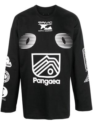 OAMC Pangaea logo-print T-shirt - Black